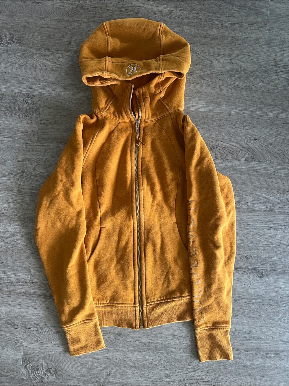 Lululemon Rare Mustard Full Zip Scuba Sweatshirt